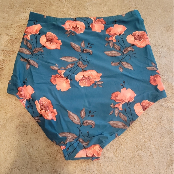 Coral Reef High-Waisted Swim Bottom - Picture 2 of 4
